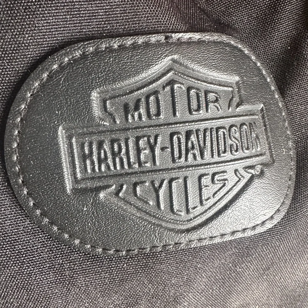 Harley Davidson Harley Motorcycle Black Canvas Tank Travel Luggage 19